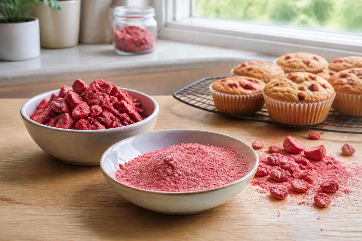 Illustration accompanying Fruit pieces or powders for better baking texture?